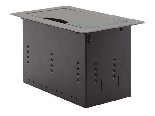 Kramer TBUS-4xl - Boîtier du répartiteur surface réseau - aluminium anodisé noir