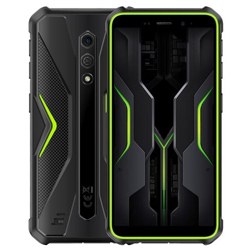 Smartphone Étanche IP68 4GB+64GB Android 13 Écran 5.45 Pouces Caméra 13MP Batterie 4860mAh Vert YONIS