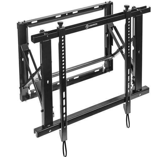 Non Communiqué Noir Onkron Support Écran Mural Pour Vidéo,Tv & Panneaux Tactiles De 40-70 Pouces,Poids Jusqu'à 45 Kg, Vesa 75X75 - 600X400 Mm,Mur D'écran Led Pro7m-B