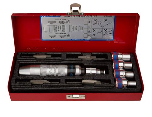 Coffret De 18 Embouts Avec Tournevis à Frapper – 515.2000 – Acier Allié, Carré