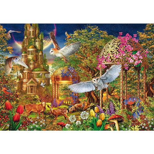 Non Communiqué Puzzle Compact 1500 Pièces : Jardin Fantastique Forestier