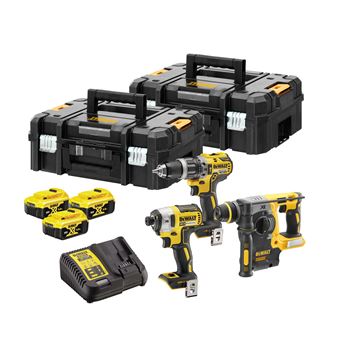 Pack Bosch 4 Machines Sans Fil + Batteries: Visseuse, Perforateur, Disqueuse + Chargeur