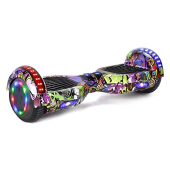 GlidingShark Hoverboard Hip-hop violet 6.5 Pouces Bluetooth LED Cadeau super - 1