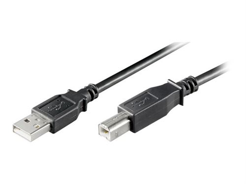 goobay - Câble USB - USB type B (P) pour USB (P) - USB 2.0 - 25 cm - noir