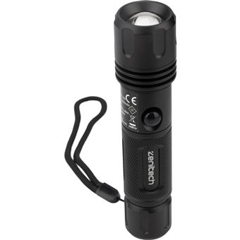 Zenitech - Lampe torche LED rechargeable USB 160/500lm - 1