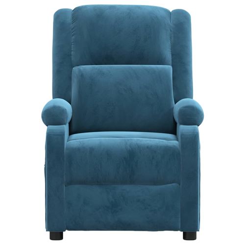 Non Communiqué Bleu Vidaxl Fauteuil De Massage Velours