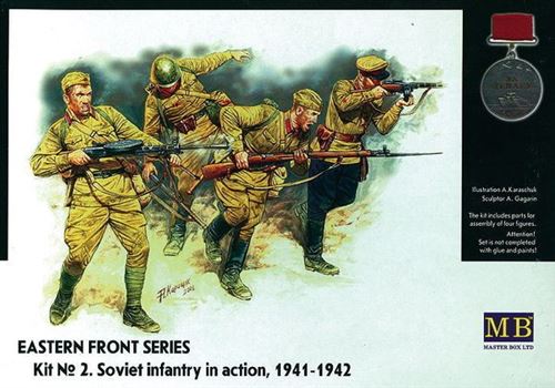 Soviet Infantry In Action 1941-1942 Eastern Front Series- 1:35e - Master Box Ltd.