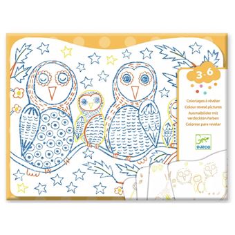 Coloriage magique - Familles des sous-bois