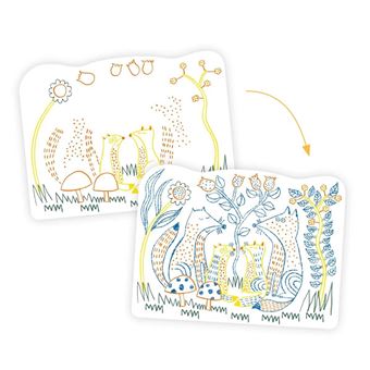Coloriage magique - Familles des sous-bois