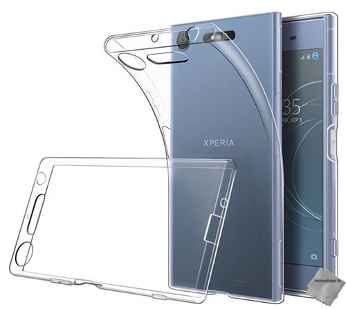 Housse etui coque silicone gel fine Sony Xperia XZ1 avec verre trempe - TRANSPARENT TPU