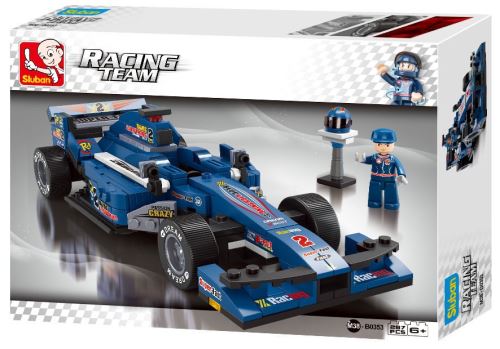 Sluban formula i - m38-b0353 - f1 racing car - bleu
