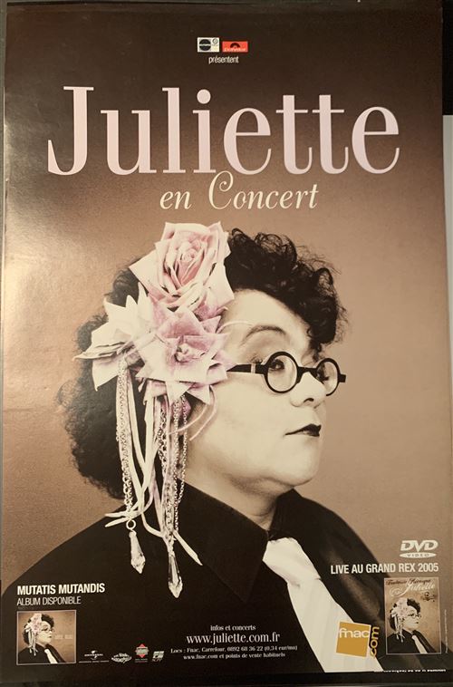 Juliette - Mutatis Mutandis - En Concert - 40x60cm - Affiche