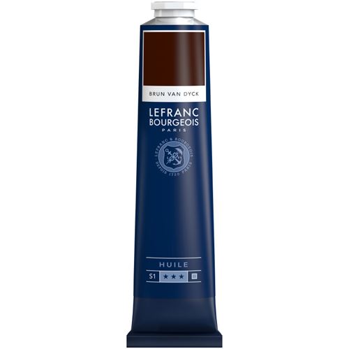 Peinture à l'huile en tube brun van dyck 150ml - Lefranc & Bourgois