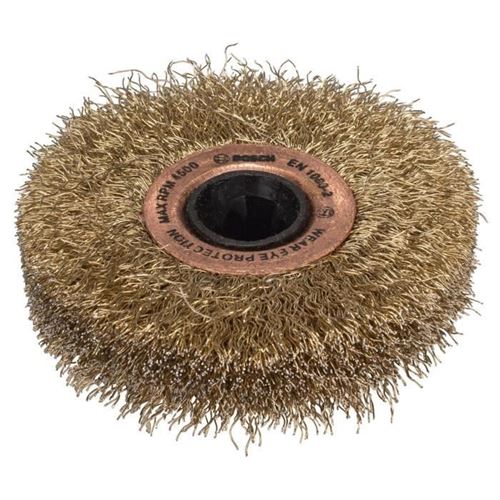Brosse Laiton - Bosch - Prr 10Mm - Accessoire pour Texoro - Poncer - Jaune Doré