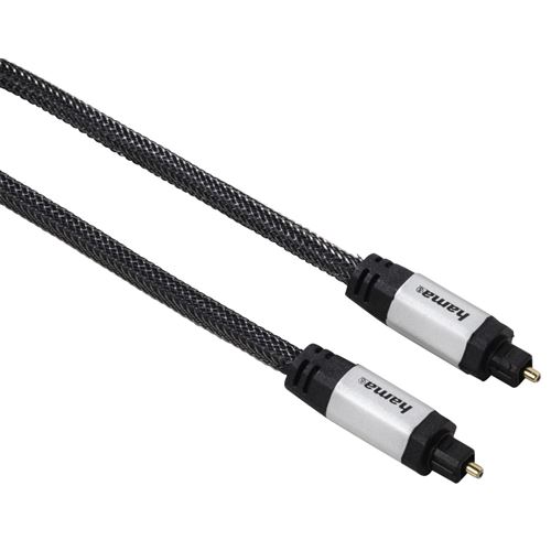 Câble fibre optique audio Hama connecteur mâle ODT (Toslink) 1.5M