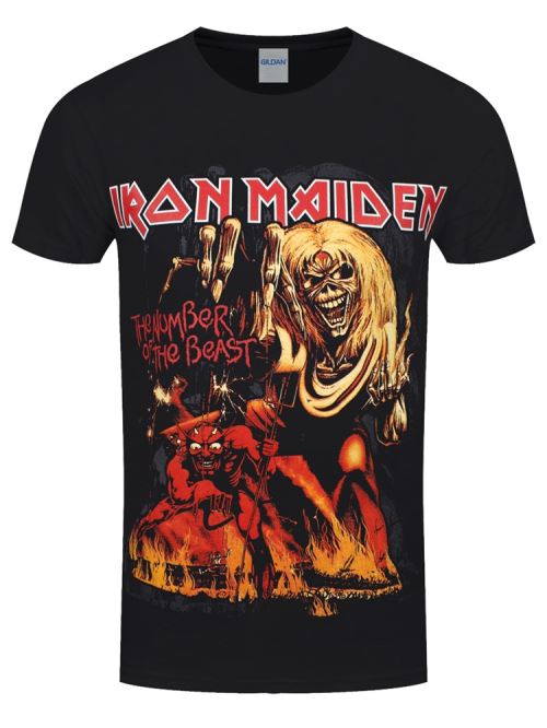 Iron Maiden T-Shirt Number Of The Beast Homme Noir - Taille S