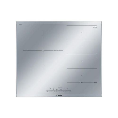 Bosch série 6 pxj679fc1e intégré induction Gris, métallique plaque – Plaque (intégré, induction hob, gris, Métallique, LED, toucher, face)