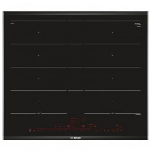 Bosch Serie 8 PXY675DC1E - Table de cuisson à induction - 4 plaques de cuisson - Niche - largeur : 56 cm - profondeur : 49 cm - noir