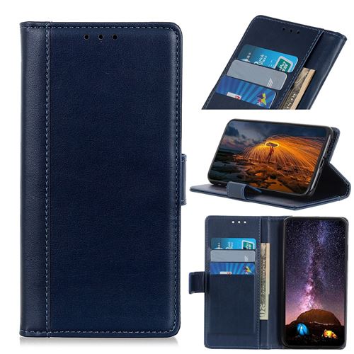 Etui en PU bleu pour votre Xiaomi Mi Note 10 Lite