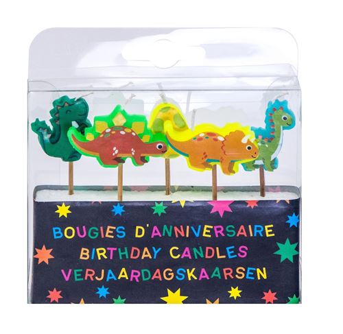 Bougies d'anniversaire décorative Dino