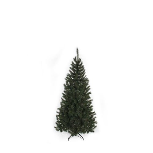 Sapin de Noël Kingston - PVC - H 155 x Ø 86 cm - 345 branches - Vert