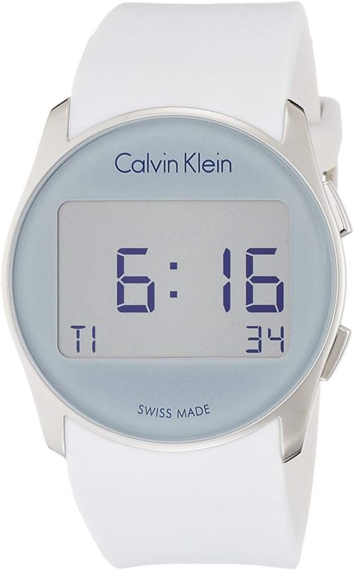 Calvin Klein Homme Digital Quartz Montre avec Bracelet en Caoutchouc K5B23UM6