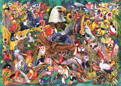 Puzzle 1000 Pièces : Le Règne Animal, Jumbo