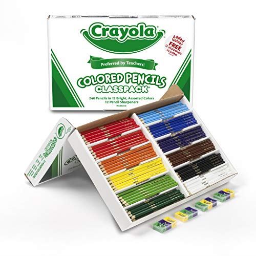 Crayola BIN8024 Classpack Crayon de couleur, 12 couleurs, 240 unités