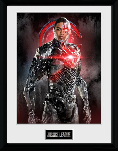 Photographie encadree Justice League Movie Cyborg Solo 30x40cm