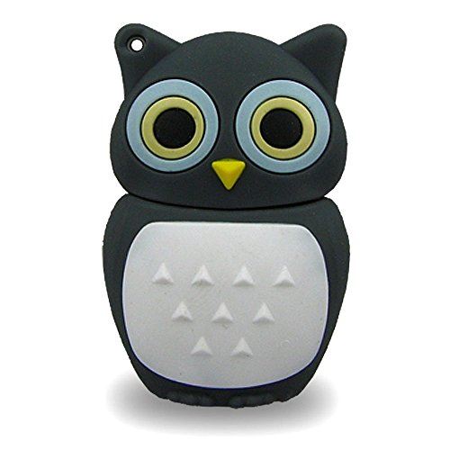 818-TEch No13700080032 Hi-Speed 2.0 clé USB 32Go hibou oiseau eagle owl 3D gris