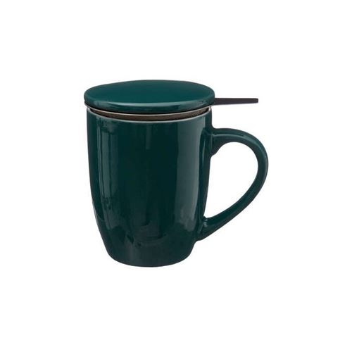 Tisanière en Faïence avec Infuseur 32cl Bleu