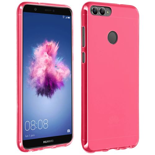 Coque Huawei P Smart Coque Silicone Gel Protection Souple Dos Antitraces Rose