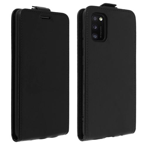 Avizar Étui Pour Samsung Galaxy A41 Clapet Vertical Protection Porte-carte Noir