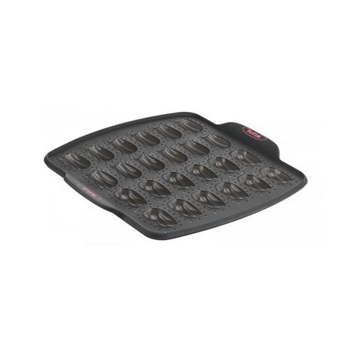 tefal moule 24 minis madeleines crispybake - silicone - 30x29 cm