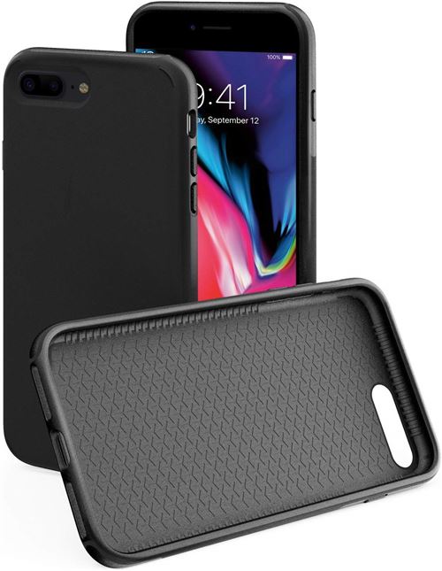 KMP Creative Lifestyle Products 1417660501 Coque pour Apple iPhone 8 Plus Noir Stone