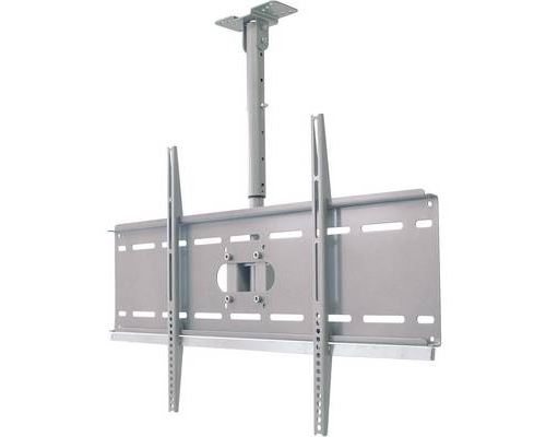 My Wall - HP3L - Fixation Plafond ajustable Universel Ecran (charge max. 80kg- taille : 93-160cm) - Argent