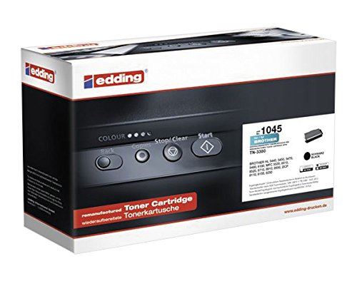 Edding Toner individuelle 1045 équivalent de Brother TN-3380 – Noir – 8000 pages