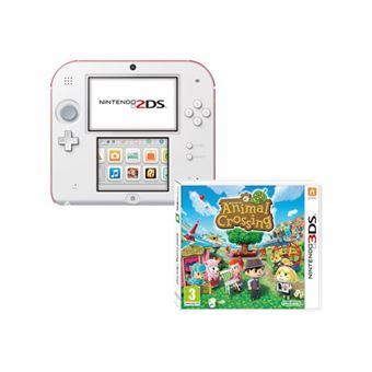 Console Nintendo 2DS Blanc + rouge + Animal Crossing - 1