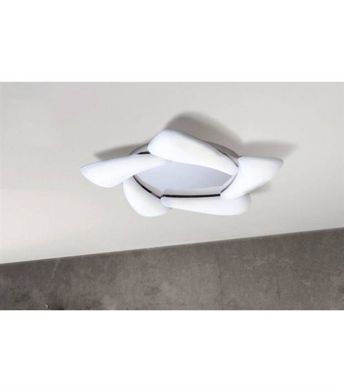 Plafonnier Mistral 30W LED 3000K, 2700lm, chrome poli/acrylique givré