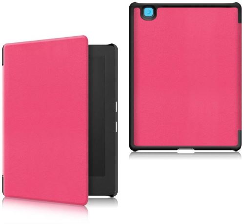 Etui à Rabat pour Kobo Aura H2O Edition 2 PU-Cuir ebook Kobo Aura H2O Edition 2 Couleur Rose
