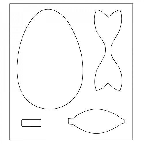 Sizzix matrice de découpe bigz oeuf de pâques par samantha barnett siz661692