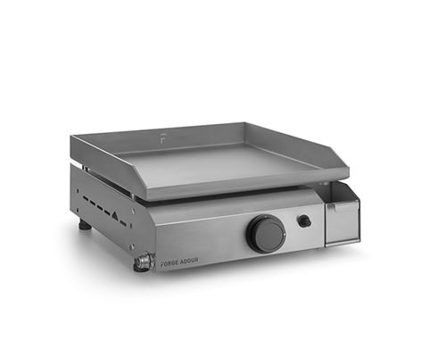 Plancha gaz 3700w plaque inox 44.5x39.5cm - BASE G45I - FORGE ADOUR
