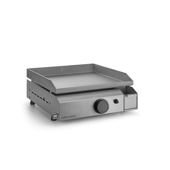 Plancha gaz 3700w plaque inox 44.5x39.5cm BASE G45I Plaque plancha à prix mini