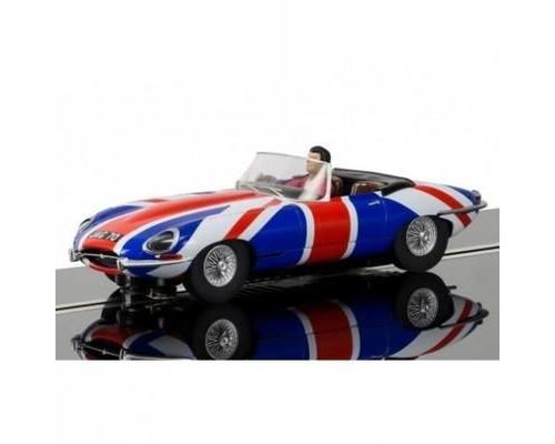 Voiture Scalextric C3878 Jaguar E-Type Union Jack
