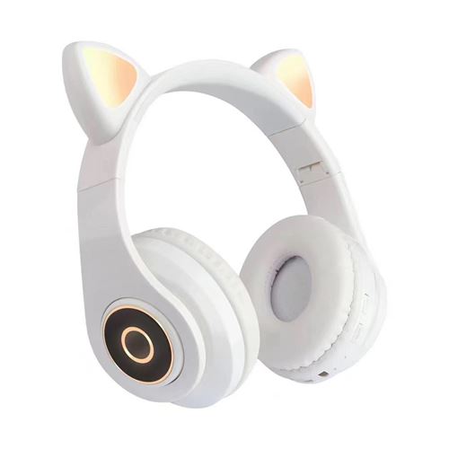 12€01 sur Casque de stéréo pour Bluetooth 5.0 chat oreille lapin LED avec  micro enfants filles,sans fil - blanc - Casque audio - Achat & prix