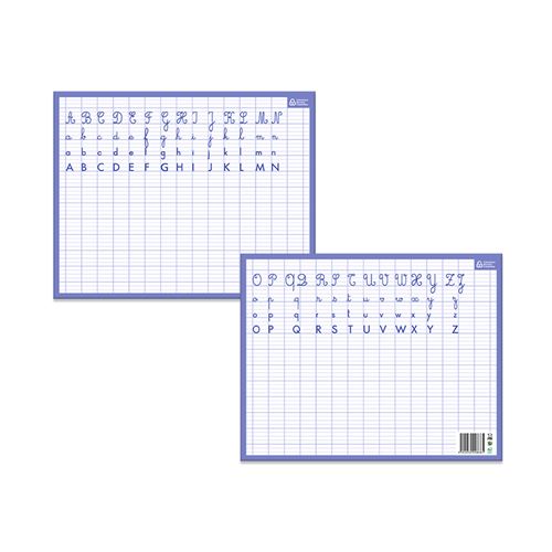 Ardoise Effaçable A Sec Alphabet/Seyes 26,5 X 21Cm