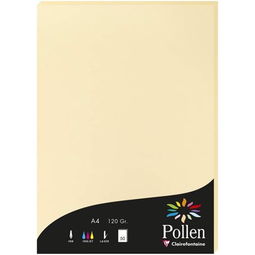 Clairefontaine Etui De 50 Feuilles 210x297 Chamois 120g