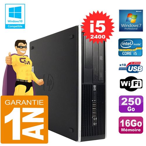 Acheter Pc hp compaq 8300 sff core i5-2400 ram 16go disque 250 go graveur dvd wifi w7 État correct - 179,00 € Pc hp compaq 8300 sff core i5-2400 ram 16go disque 250 go graveur dvd wifi w7 État correct - Hewlett-Packard reconditionné disponible sur Fnac