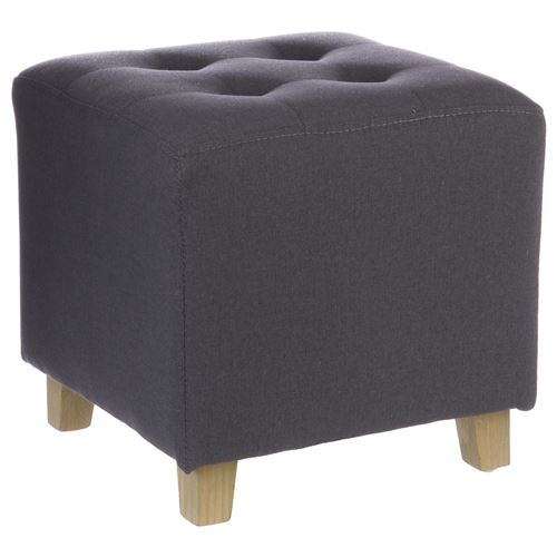 Pouf Leandre - Lin - Gris Moyen