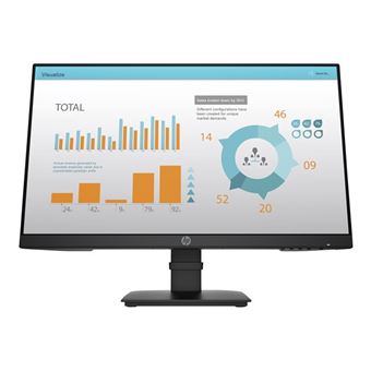 HP P24 G4 - P-Series - écran LED - 23.8" - 1920 x 1080 Full HD (1080p) @ 60 Hz - IPS - 250 cd/m² - 1000:1 - 5 ms - HDMI, VGA, DisplayPort - noir - 1